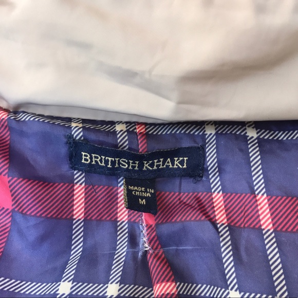 British Khaki Beige Quilted Jacket Size M - Picture 5 of 5